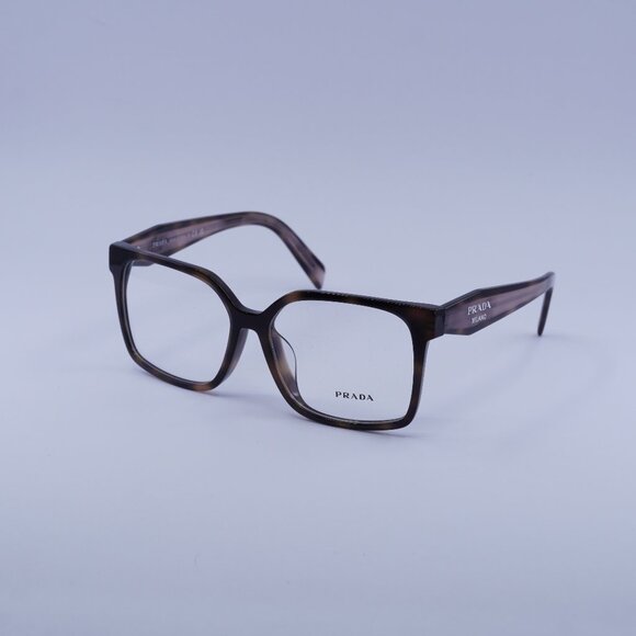 Prada PRB03VF 23A1O1 Eyeglasses Mauve Havana 56mm Square Frame - Picture 1 of 10